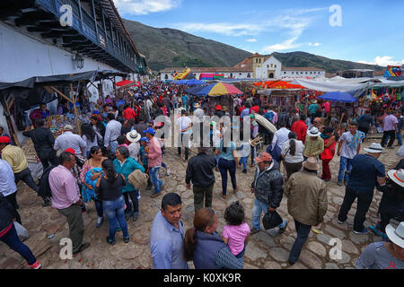 Fiesta in Villa de Leyva Colombia Foto Stock