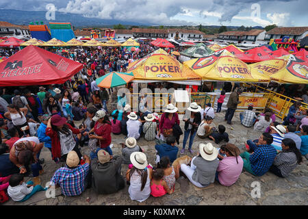 Fiesta in Villa de Leyva Colombia Foto Stock