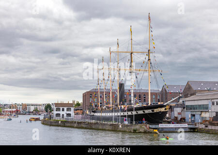 Brunel SS Gran Bretagna, Bristol Floating Harbour, Bristol, Inghilterra, Regno Unito Foto Stock