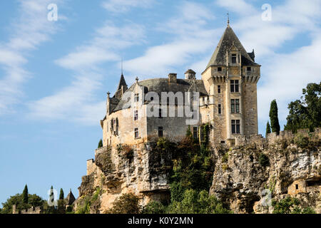 Il Chateau de Montfort, Dordogne, Aquitania, in Francia, in Europa Foto Stock