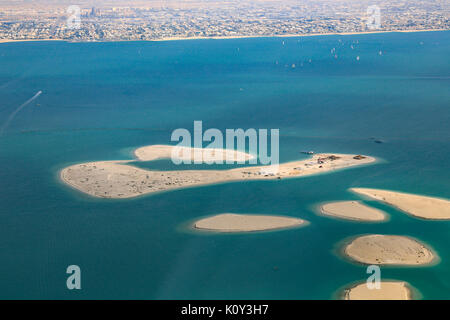 Dubai World clarence Cile Isole vista aerea fotografia emirati arabi uniti Foto Stock