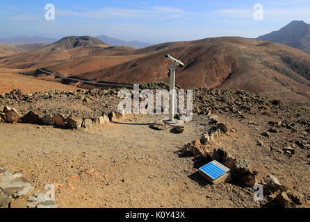 Mirador Sicasumbre mountain top viewpoint, Pajara, Fuerteventura, Isole Canarie, Spagna Foto Stock