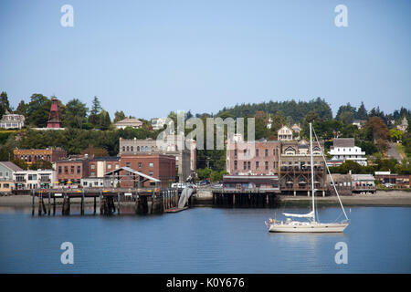 Vista di Port Townsend, nello Stato di Washington, USA, America Foto Stock