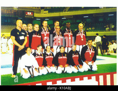 Pullman als van het nationale ploeg Foto Stock