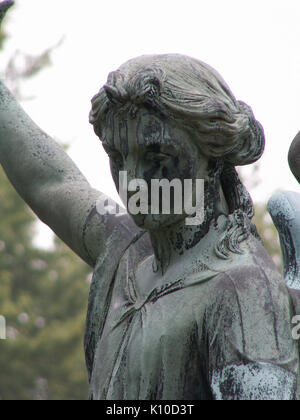 Angelo di Henry Kirke Brown su George Hogg monumento, il Cimitero di Allegheny 02 Foto Stock