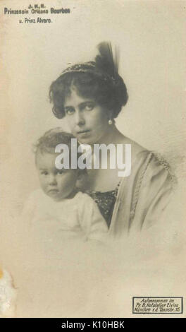 Beatrice di Edimburgo e Sax Coburgo Gotha con figlio Alvaro Foto Stock