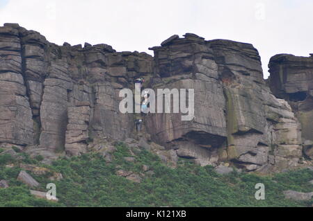 Bordo Stanage, Derbyshire Peak District, England Regno Unito Foto Stock