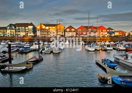 Exmouth; porto; Devon, Regno Unito Foto Stock