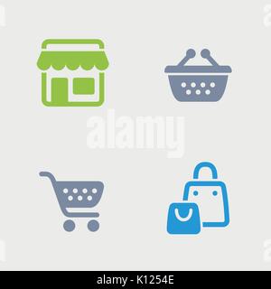 Un set di 4 professional, pixel-icone perfetto progettato su un 32x32 pixel grid. Illustrazione Vettoriale