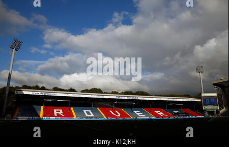 Una vista generale di Ewood Park prima della Coppa Carabao, Secondo Round corrispondono a Ewood Park di Blackburn. Foto Stock