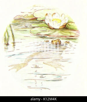 Beatrix Potter un racconto di Jeremy Fisher Illustrazione da pagina 47 Foto Stock