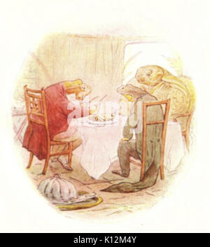 Beatrix Potter un racconto di Jeremy Fisher Illustrazione da pagina 59 Foto Stock