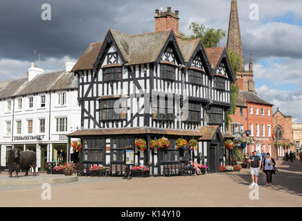 La vecchia casa, un Tudor House ora un museo, Hereford, England, Regno Unito Foto Stock