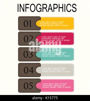 Infografico moderno modello design illustrazione vettoriale Illustrazione Vettoriale