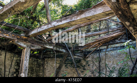 Campagna, East Serbia - Rovine di un ex cantina Foto Stock