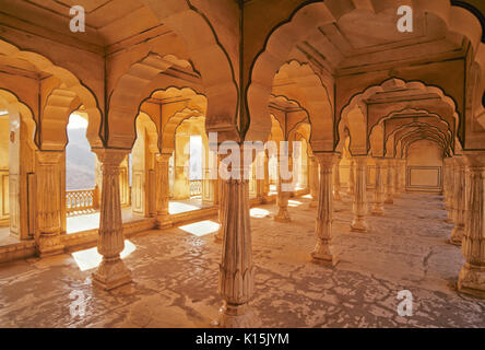 Diwan-i-AM (Sala del pubblico), ambra (AMER) Fort, Amer, Rajasthan, India Foto Stock