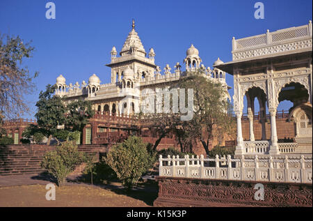 Jaswant Thada (cenotafio del Maharaja Jaswant Singh II), Jodhpur, Rajasthan, India Foto Stock