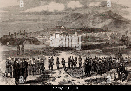 Vista di Tetuan da Sud - Marocco, 1860 Foto Stock