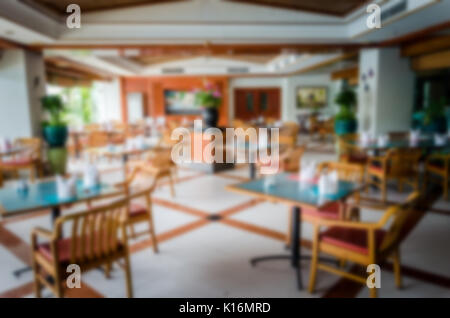 Abstract la sfocatura bellissimo ristorante di lusso interno per lo sfondo Foto Stock