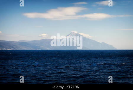 Traghetto per il Monte Athos, Calcidica, Grecia Foto Stock