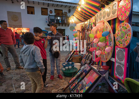 Fiesta in Villa de Leyva Colombia Foto Stock