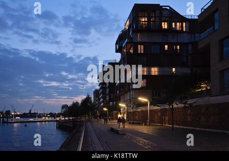 Hafencity di Amburgo, Germania Foto Stock