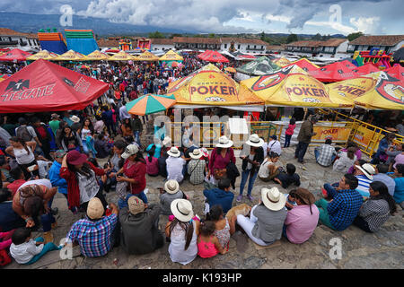 Fiesta in Villa de Leyva Colombia Foto Stock