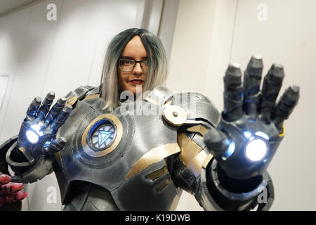 Business Design Centre di Londra, Inghilterra, Regno Unito. Il 26 agosto 2017. Schiere di giovani partecipano in London Super concorso cosplay! Per tutti i cosplayers frequentando LSCC 2017!. Credito: Vedere Li/Alamy Live News Foto Stock