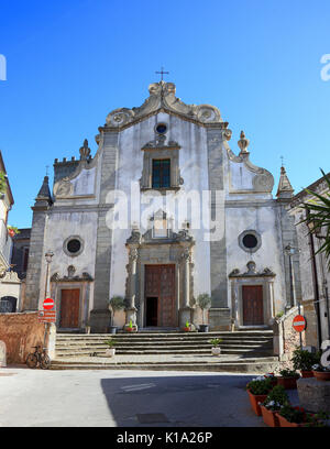 Sicilia, villaggio Forza di Agro, la Chiesa Parrocchiale Chiesa della Santissima Annunziata Foto Stock