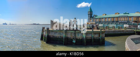 La American Merchant marinai " Memorial Sculpture Foto Stock