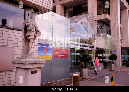 St thomass ospedale a Lambeth Palace road Londra uk agosto 2017 Foto Stock