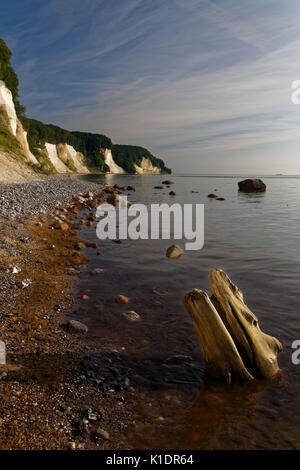 Chalk Costa, Jasmund National Park, Penisola Jasmund, Rügen Isola, Meclenburgo-Pomerania Occidentale, Germania Foto Stock