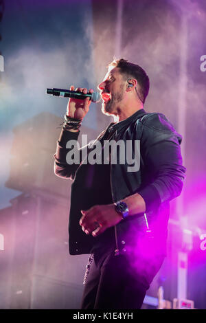 Boyzone a Hastings Pier Foto Stock