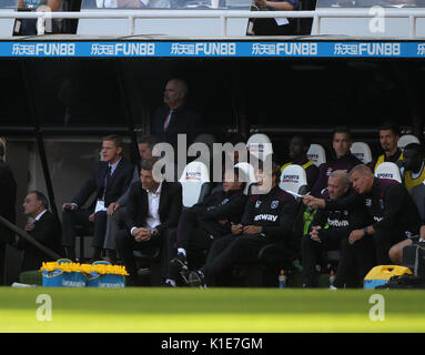 SLAVEN BILIC BANCO & Newcastle United V West Ham ONU St James Park Newcastle Inghilterra 26 Agosto 2017 Foto Stock