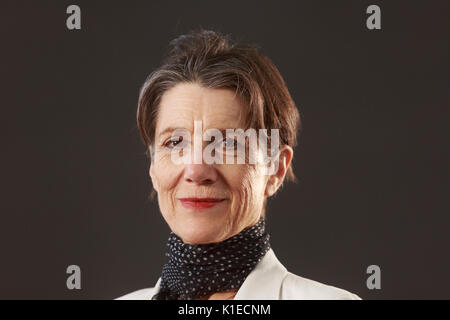 Edimburgo, Scozia, Regno Unito. Il 27 agosto, 2017. Giorno 16 Edinburgh International Book Festival. Nella foto: Harriet Walter, tappa inglese e schermo attrice e scrittrice di moda. Credito: pak@ Mera/Alamy Live News Foto Stock