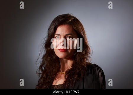 Edimburgo, Scozia il 27 agosto. Giorno 16 Edinburgh International Book Festival. Nella foto: Nicole Krauss è un autore americano meglio conosciuto per i suoi tre romanzi uomo cammina in una stanza, la storia di amore e grande casa. Pak@ Mera/Alamy Live News. Foto Stock