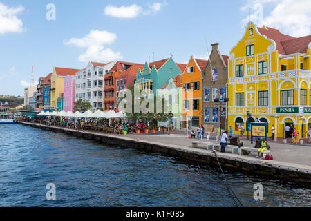 Willemstad, Curacao, Piccole Antille. Lato Punda architettura. Foto Stock