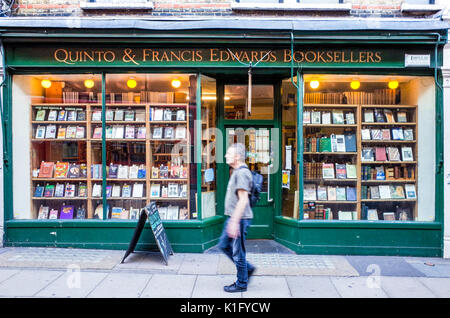 Quinto e Francesco Edwards librai - frantumazione e la libreria antiquaria in Charing Cross Road Central London REGNO UNITO Foto Stock