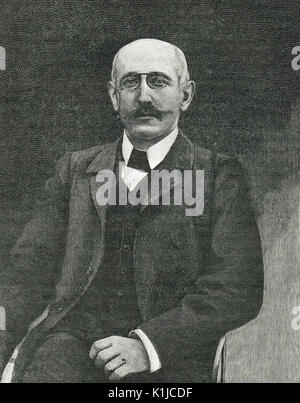 Capitano Alfred Dreyfus (1859-1935) erroneamente accusato e condannato per tradimento in seguito esonerato Foto Stock