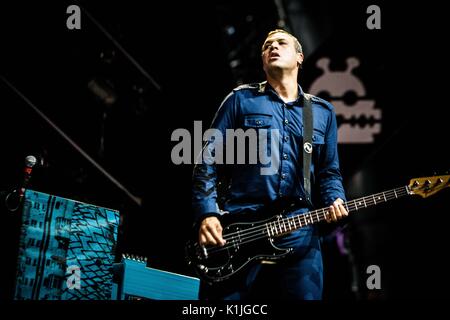 Della american punk rock band al Drive In raffigurata sul palco come si esibiranno live al Lowlands Festival 2017 in Biddinghuizen Olanda (foto di Roberto Finizio / Pacific Stampa) Foto Stock