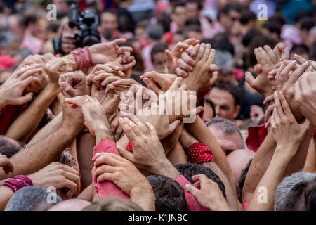 Castellers festival in Tarragona Foto Stock