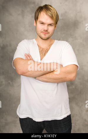 Ritratto esclusivo Mike Retondo Plain White T's Long Beach Arena Long Beach, CA. Foto Stock
