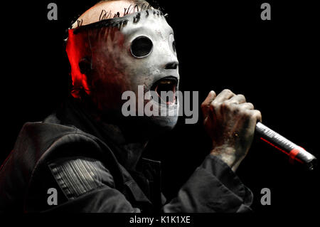 Corey Taylor Slipknot esegue lo Smokeout di Cypress Hill, l'anfiteatro di San Manuel, ottobre 24,2009, San Bernardino. Foto Stock