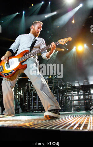 Dave farrell linkin park esegue 2007 projekt rivoluzione hyundai pavilion san Bernardino,ca Foto Stock