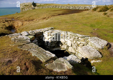 St Gwenfaen's Well, Rhoscolyn, Anglesey, Galles del Nord, Gran Bretagna, Foto Stock