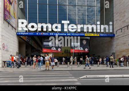 La stazione ferroviaria di Roma Termini in Roma, Italia Foto Stock