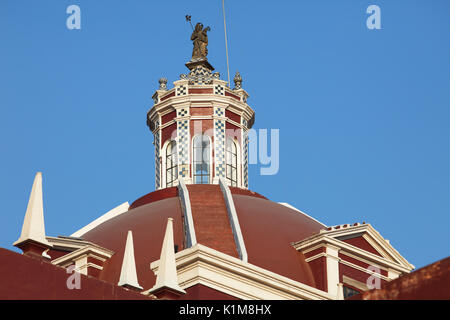 Chiesa torre della cattedrale, Puebla, stato di Puebla, Messico Foto Stock