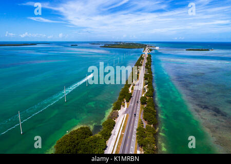 Florida,Florida Keys,Upper,Islamorada,Indian Key,Lignumvitae Key Aquatic Preserve,Florida Bay,Oceano Atlantico,autostrada Route 1 Overseas Highway,Russell Foto Stock