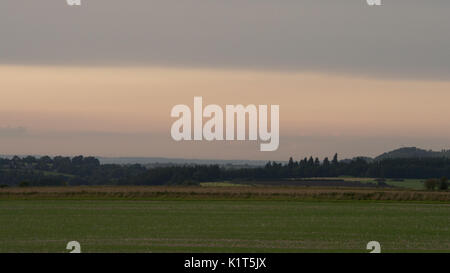 Paesaggio inglese vicino a Brixton Deverill, Wiltshire, Inghilterra Foto Stock