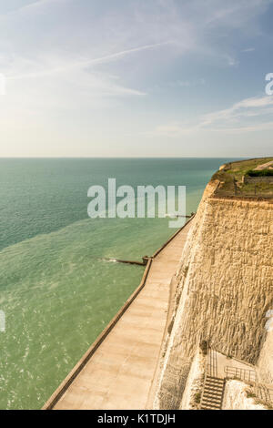 Una vista da peacehaven altezze, east sussex, Regno Unito. Foto Stock